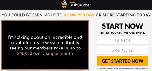 ecom cash crusher income