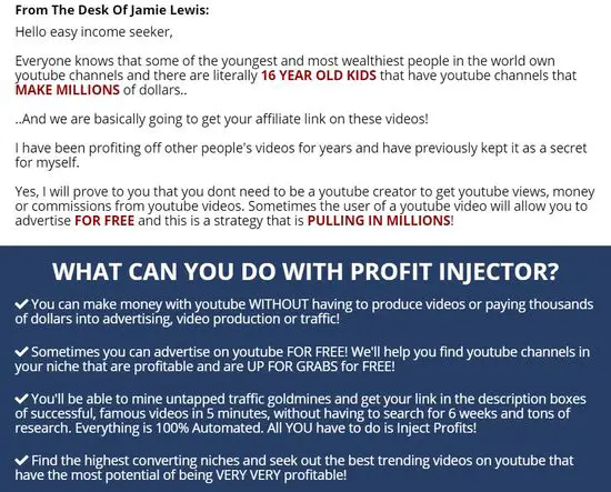 profit injector easy