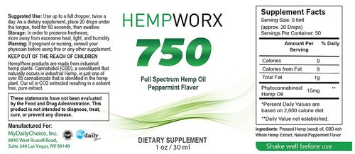 hempworx ingredients list