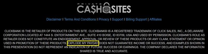 private cash sites linked to explode my payday