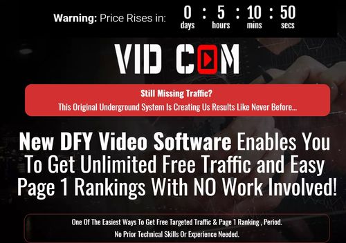 vidcom sales page