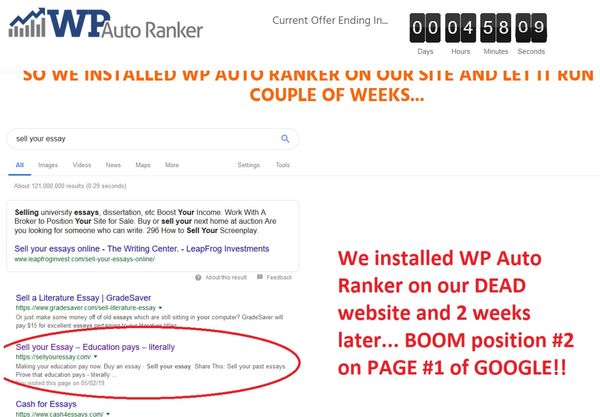 wp auto ranker ranking