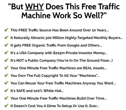 one minute free traffic how it works