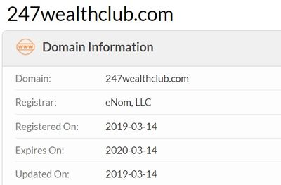 247 wealth club domain registration