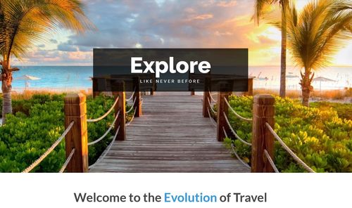 evolution travel homepage