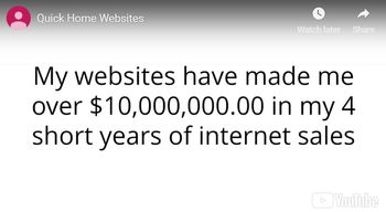 quick home websites income