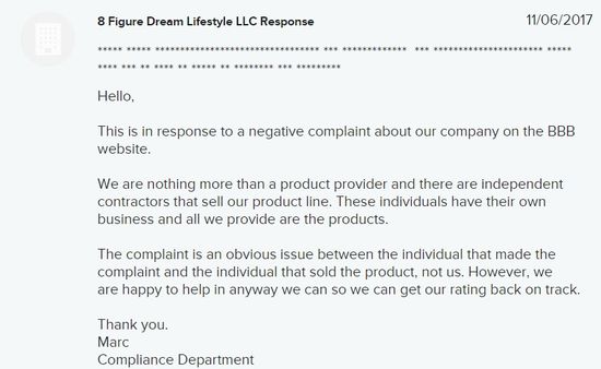 8 figure dream lifestyle complaint 2