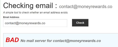 moneyrewards bad email