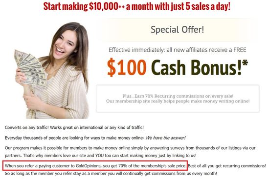 gold opinions affiliate program