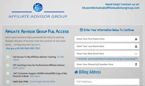 affiliate advisor group what is
