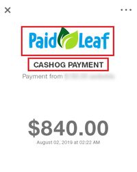 paidleaf fake payment proof