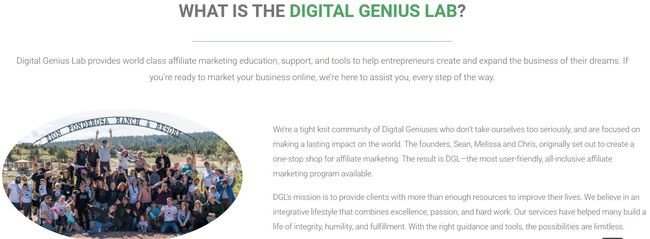 digital genius lab home page