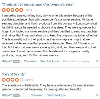 jewelscent good feedback 1