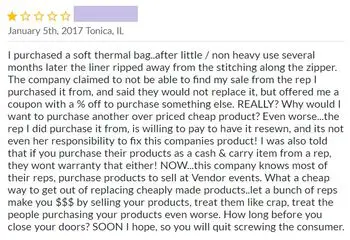 thirty one gifts negative review 3