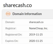 sharecash domain