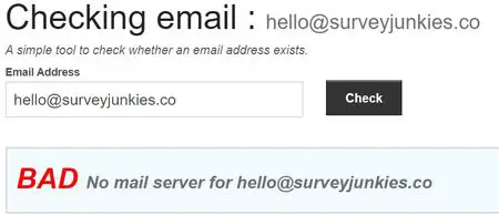 surveyjunkies fake email