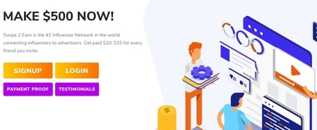 swipe2earn home page