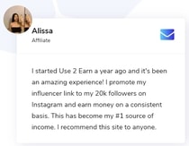 use2earn fake testimonial