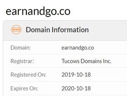 earn and go domain