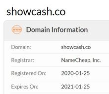 showcash domain