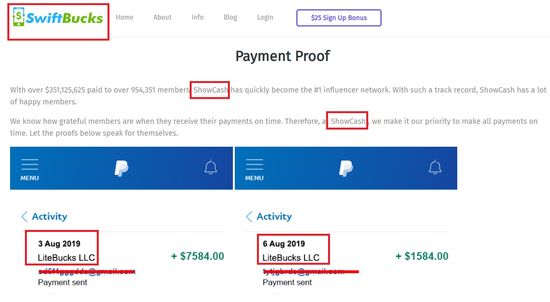 swiftbucks payment proof