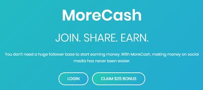 morecash home page