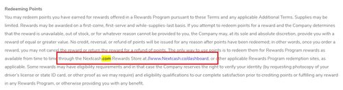 nextcash terms