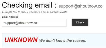 shoutnow fake email