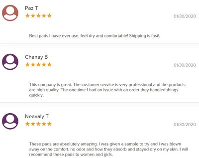 jewel premium sanitary napkins feedback