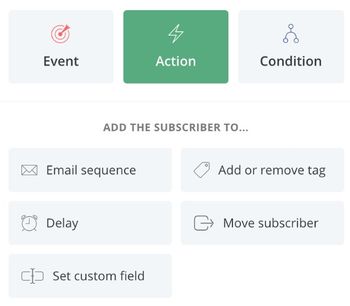 convertkit event action