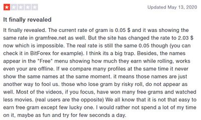 gramfree users feedback 4