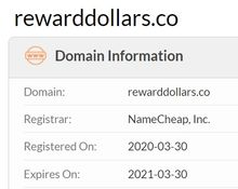 rewarddollars domain