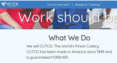 cutco vector marketing website